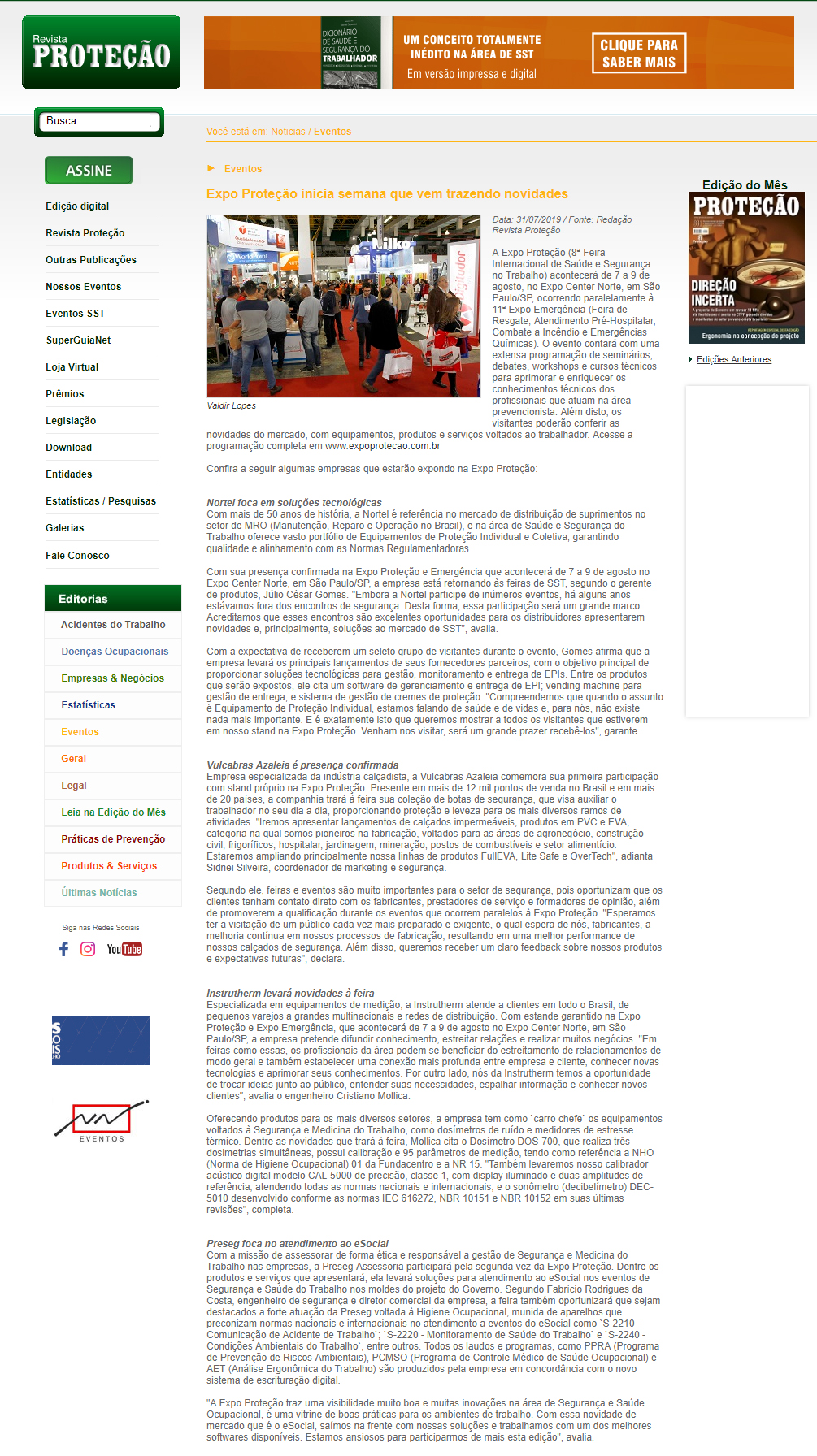 Revista Proteção online