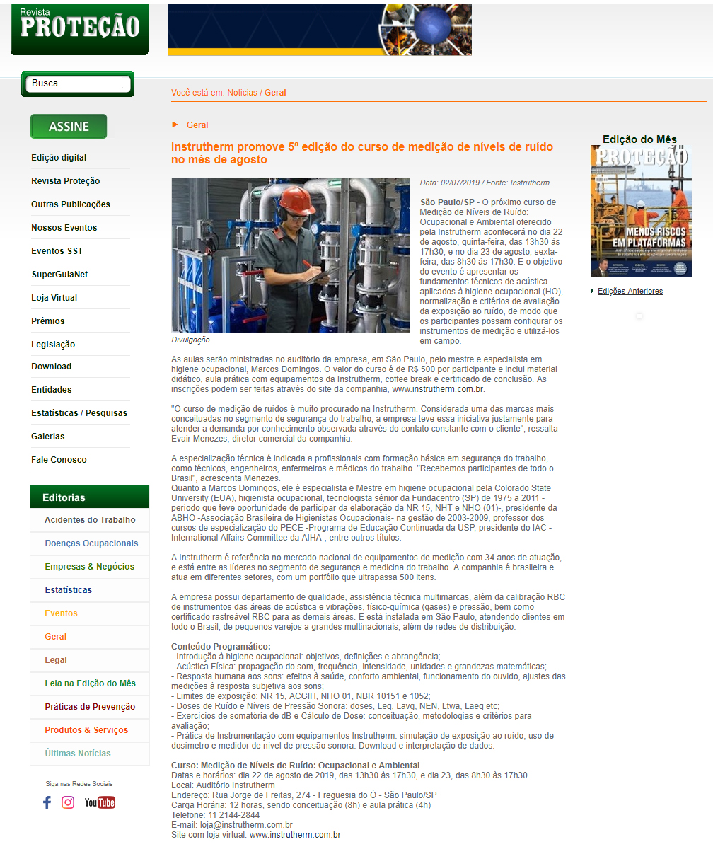 Revista Proteção online