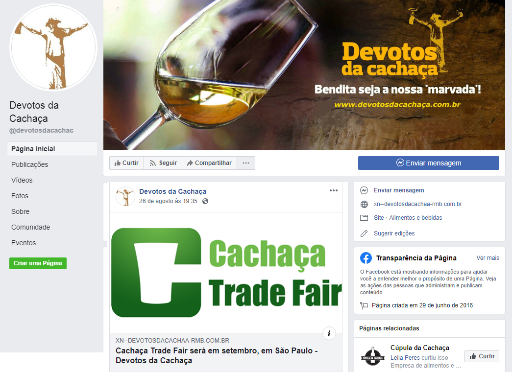Fanpage Devotos da Cachaças