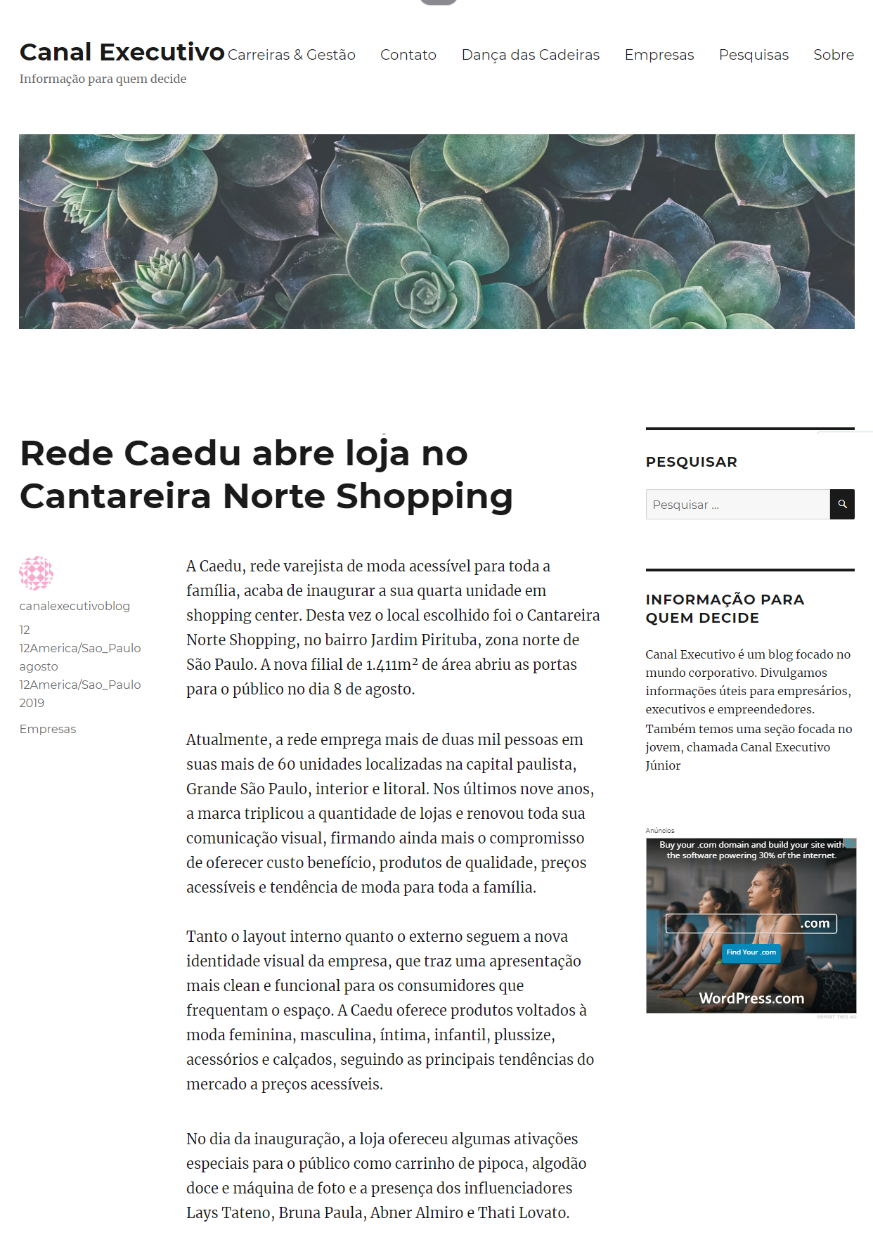 Blog Canal Executivo