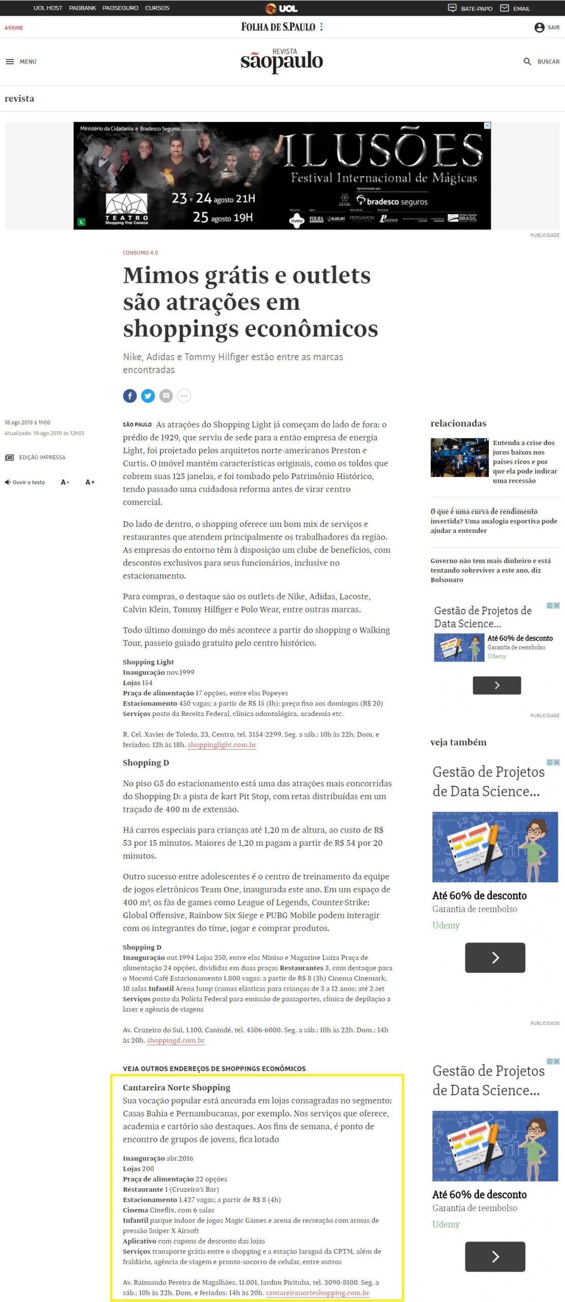 Folha de S.Paulo – Revista sãopaulo