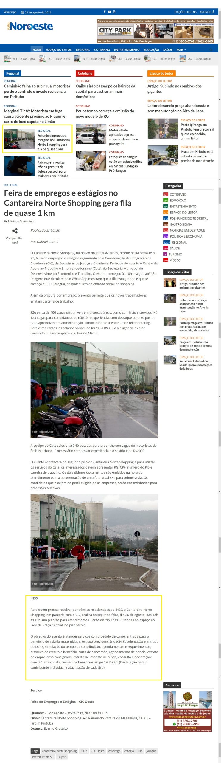 Portal Folha Noroeste