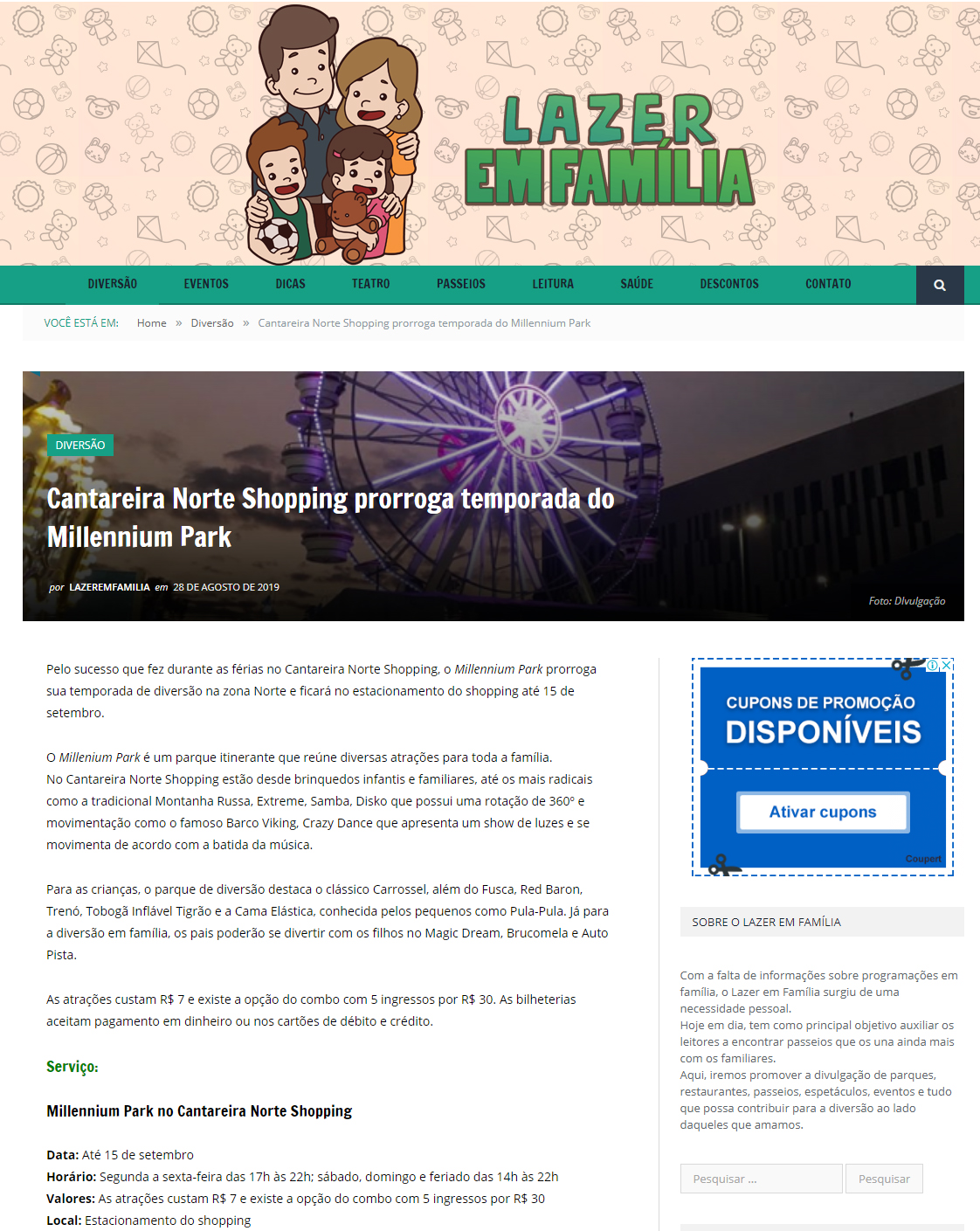 Portal Lazer em Família