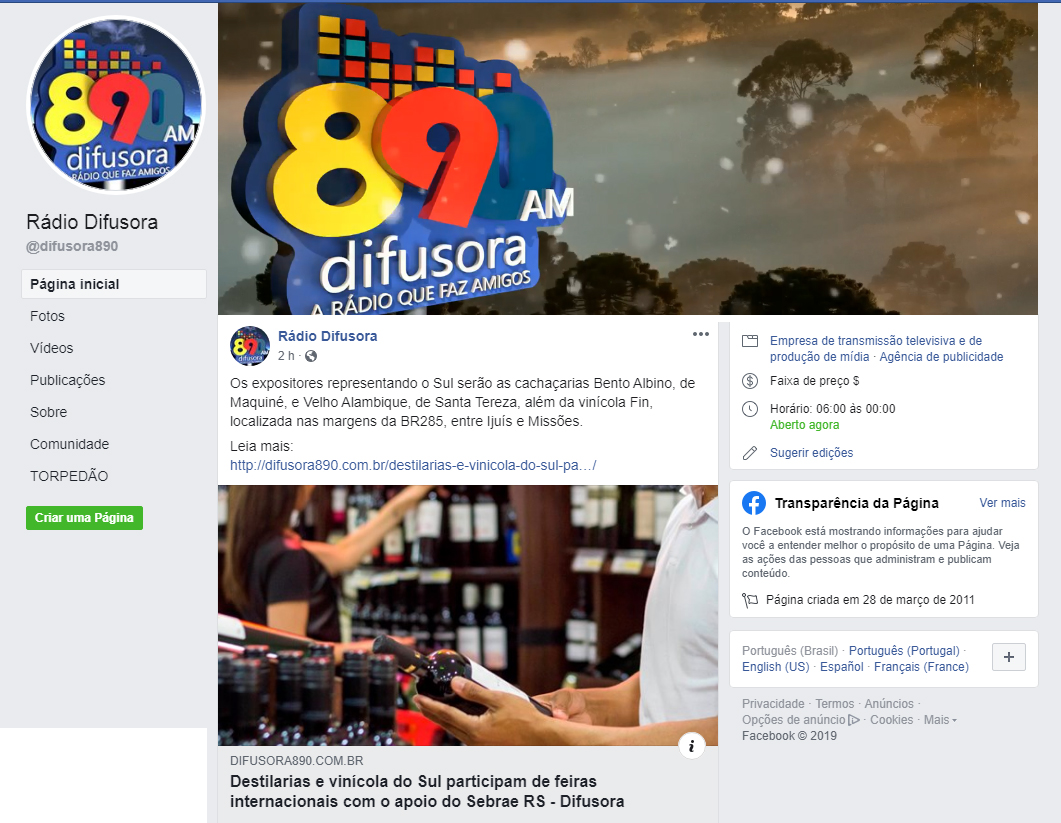 Fanpage Rádio Difusora