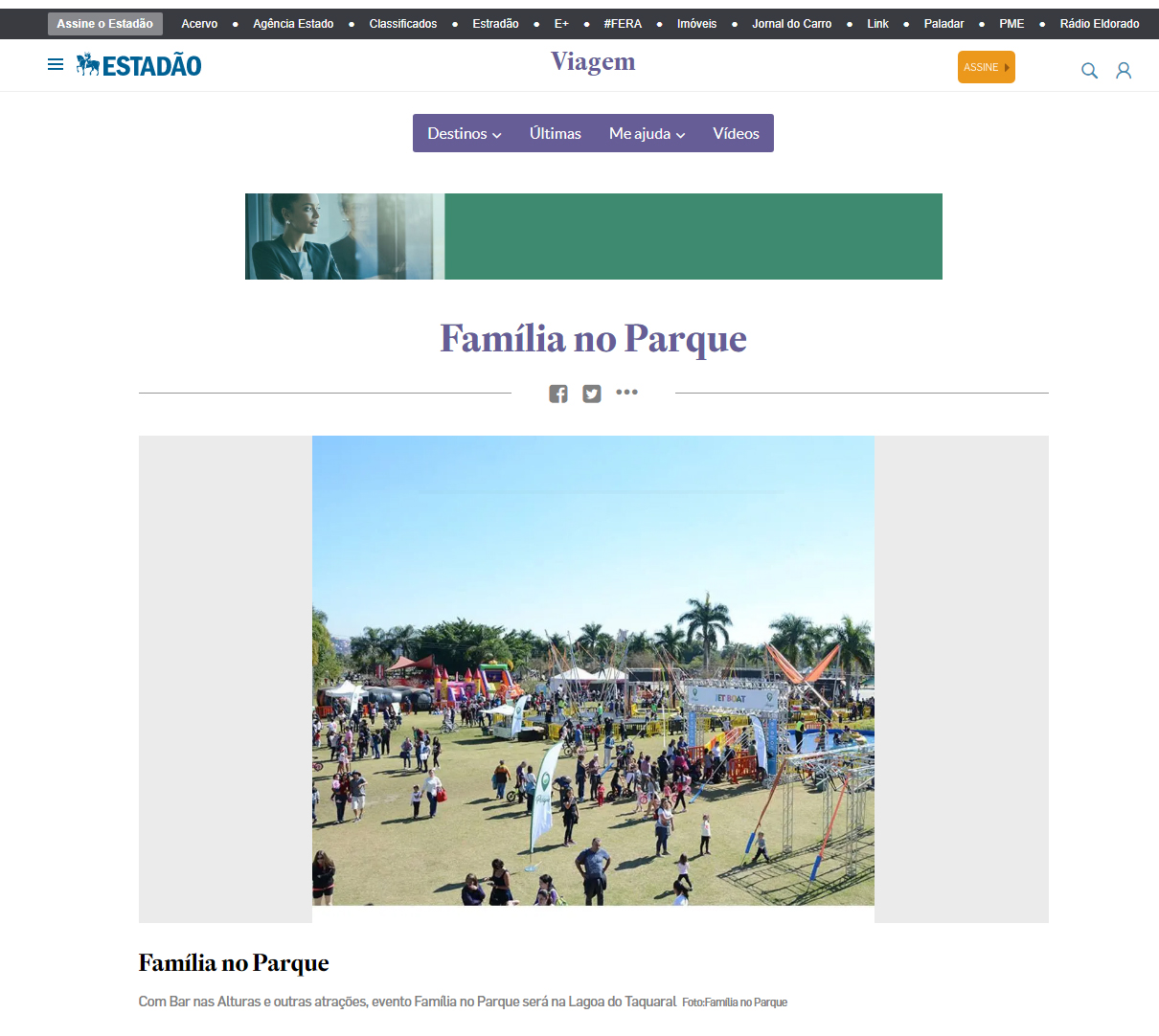 Portal Estadão Viagem