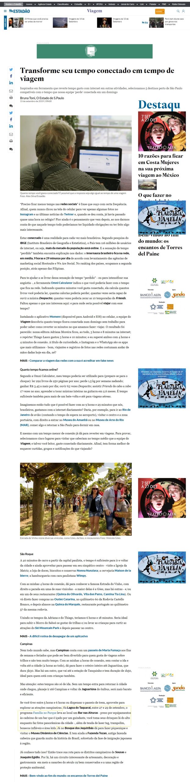Portal Estadão Viagem