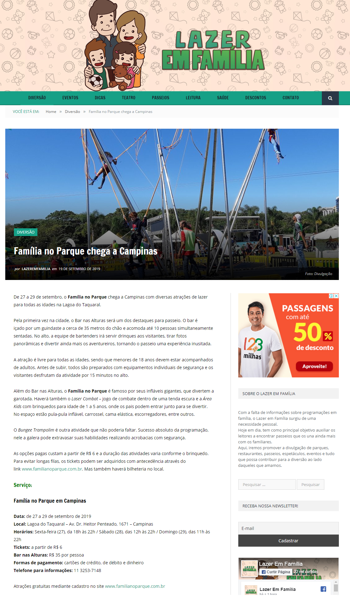 Portal Lazer em Família