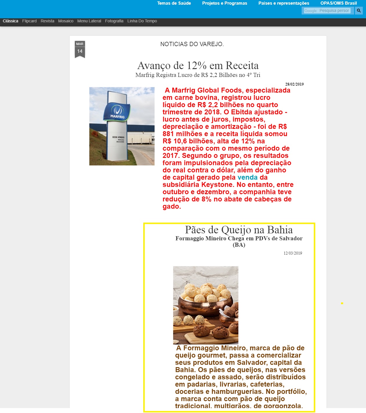 Blog Cadeia Logística do Frio