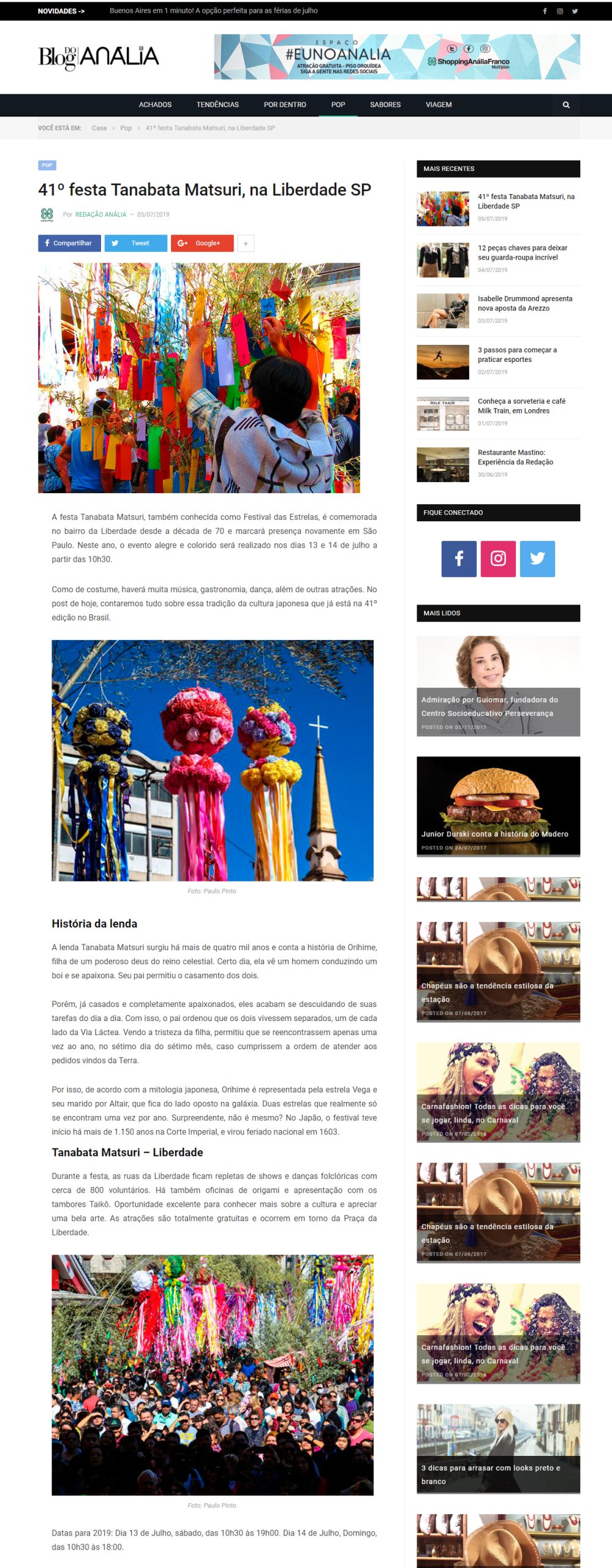 Blog do Anália