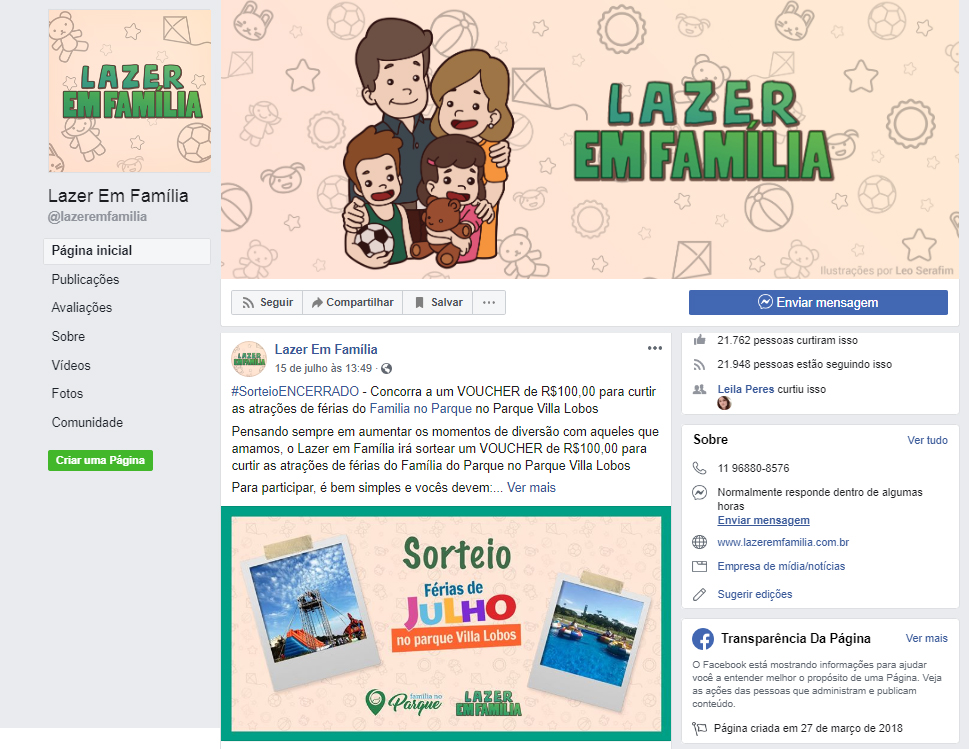 Fanapge Lazer em Família