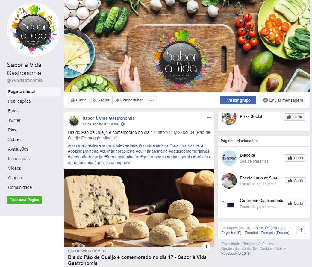Fanpage Sabor á Vida Gastronomia