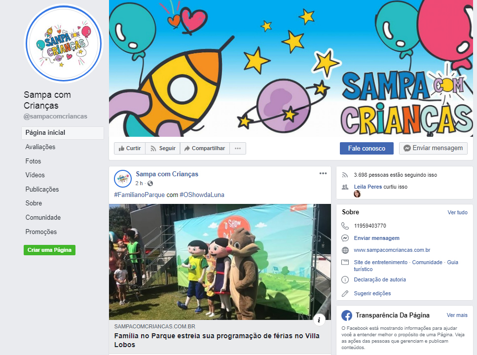 Fanpage Sampa Com Crianças