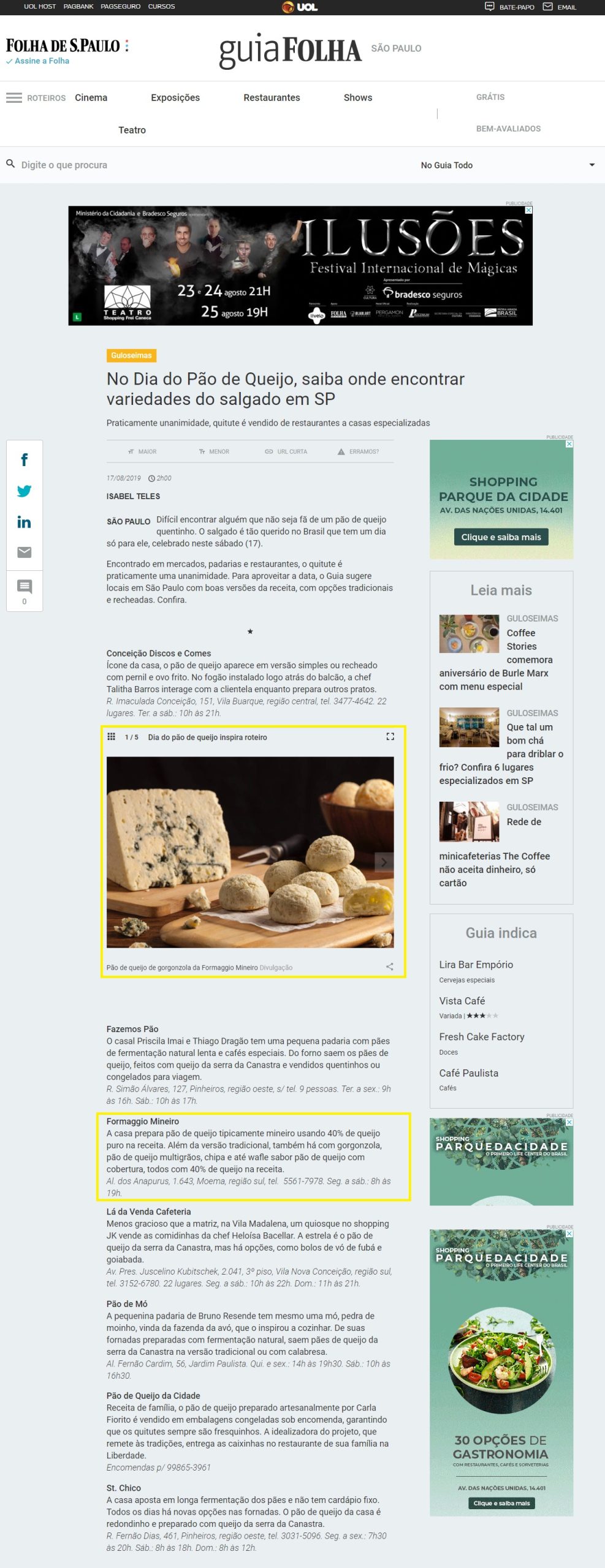 Folha de S.Paulo – Guia da Folha online