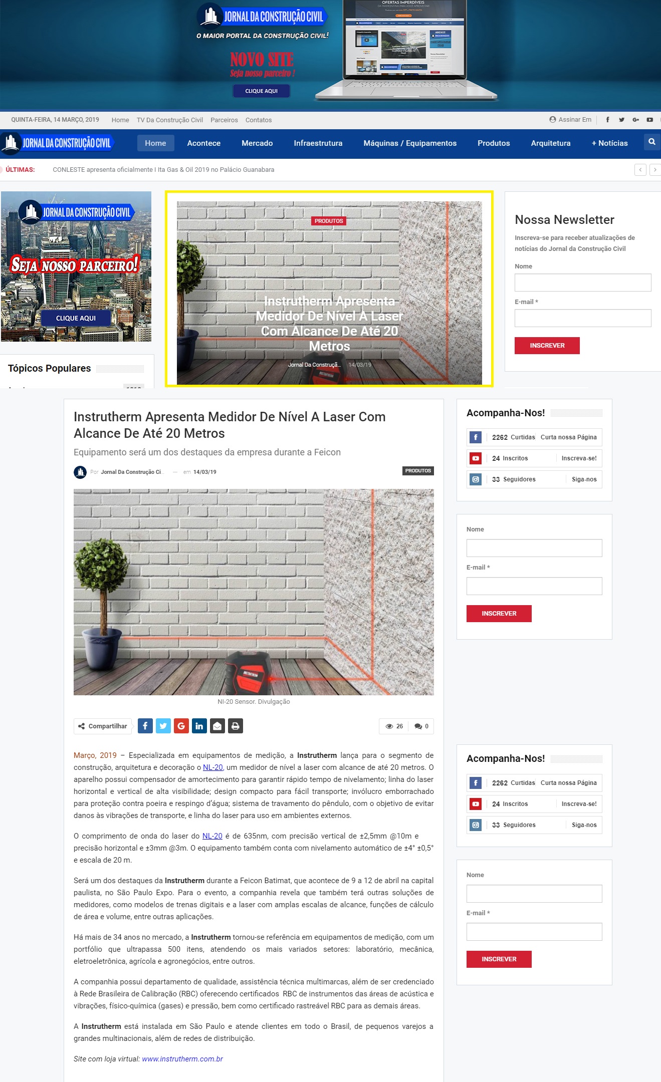 Jornal Construção Civil