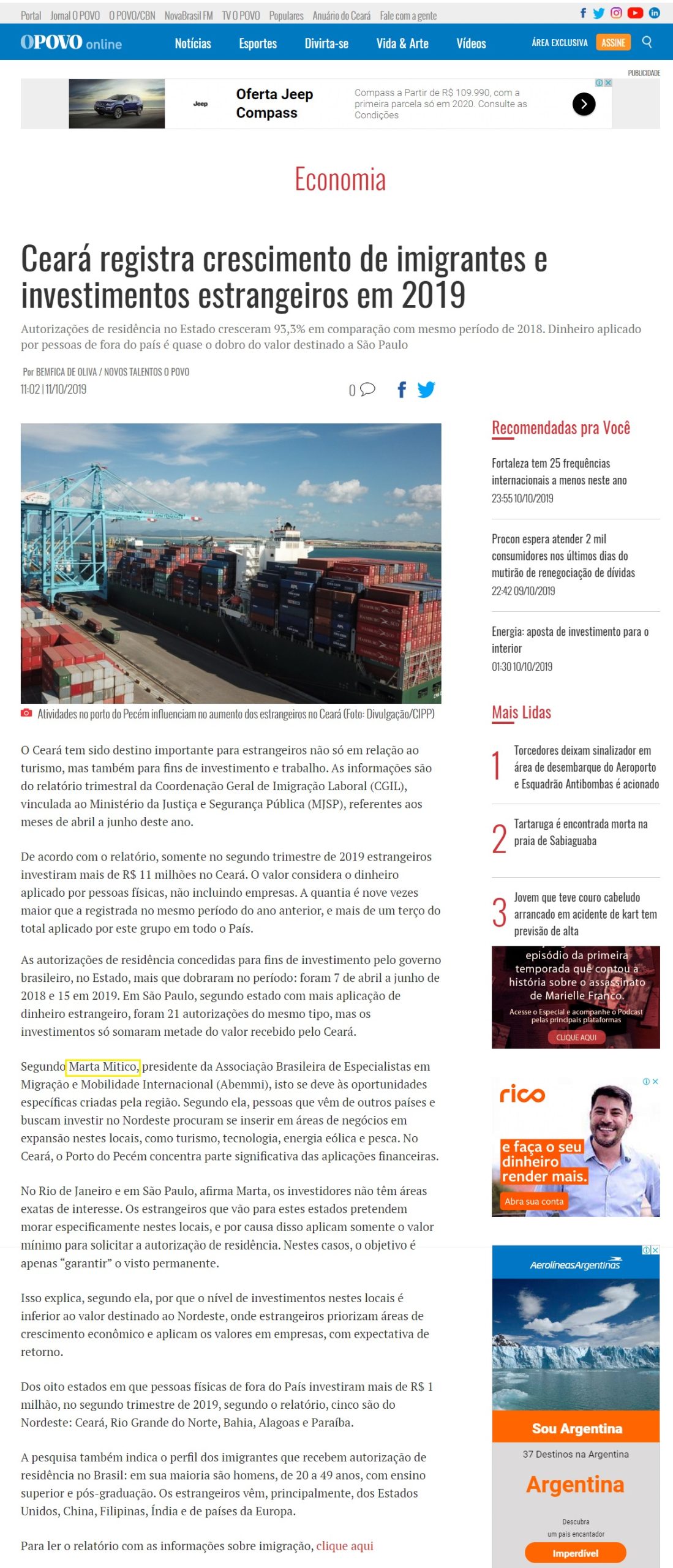 Jornal O Povo online
