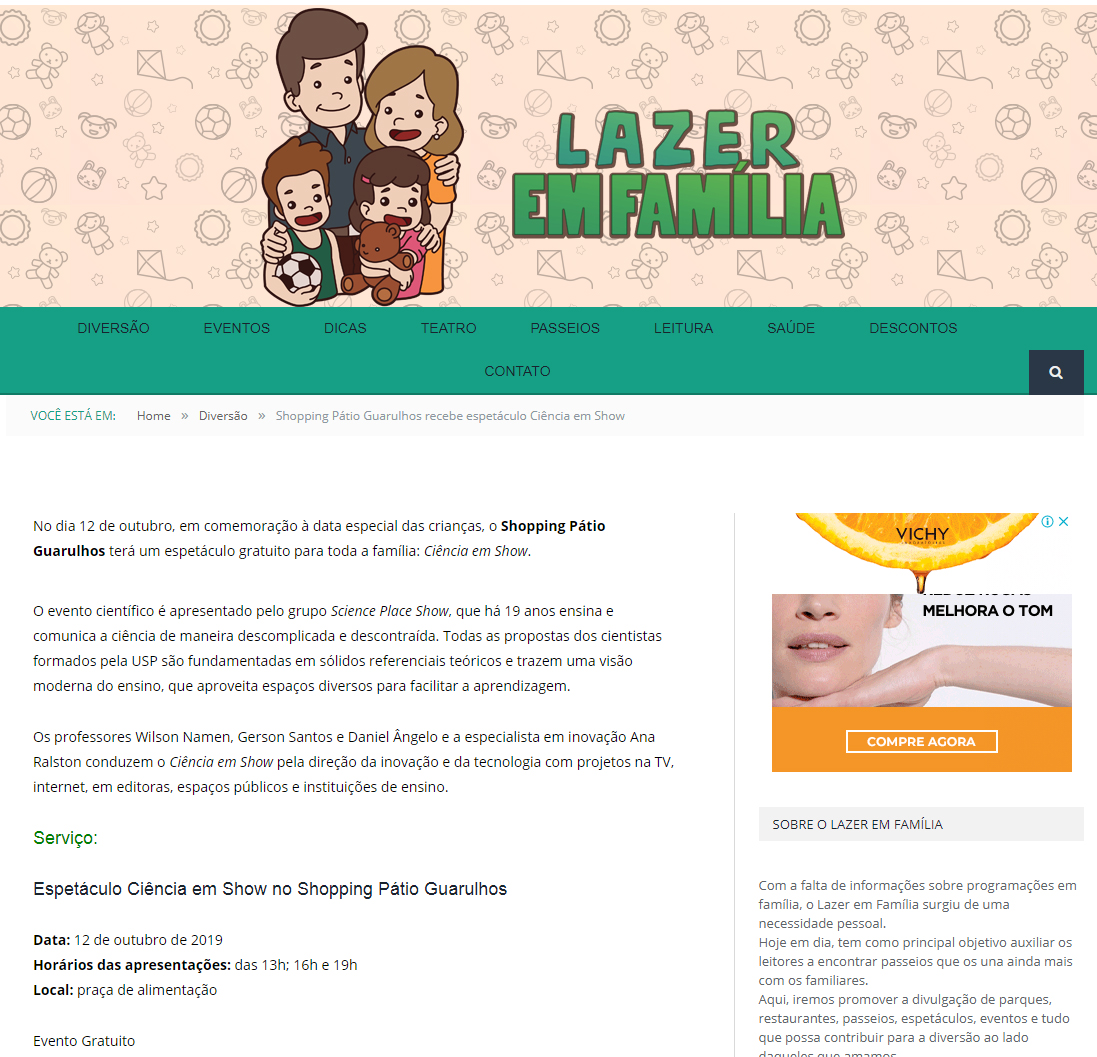 Portal Lazer em Família