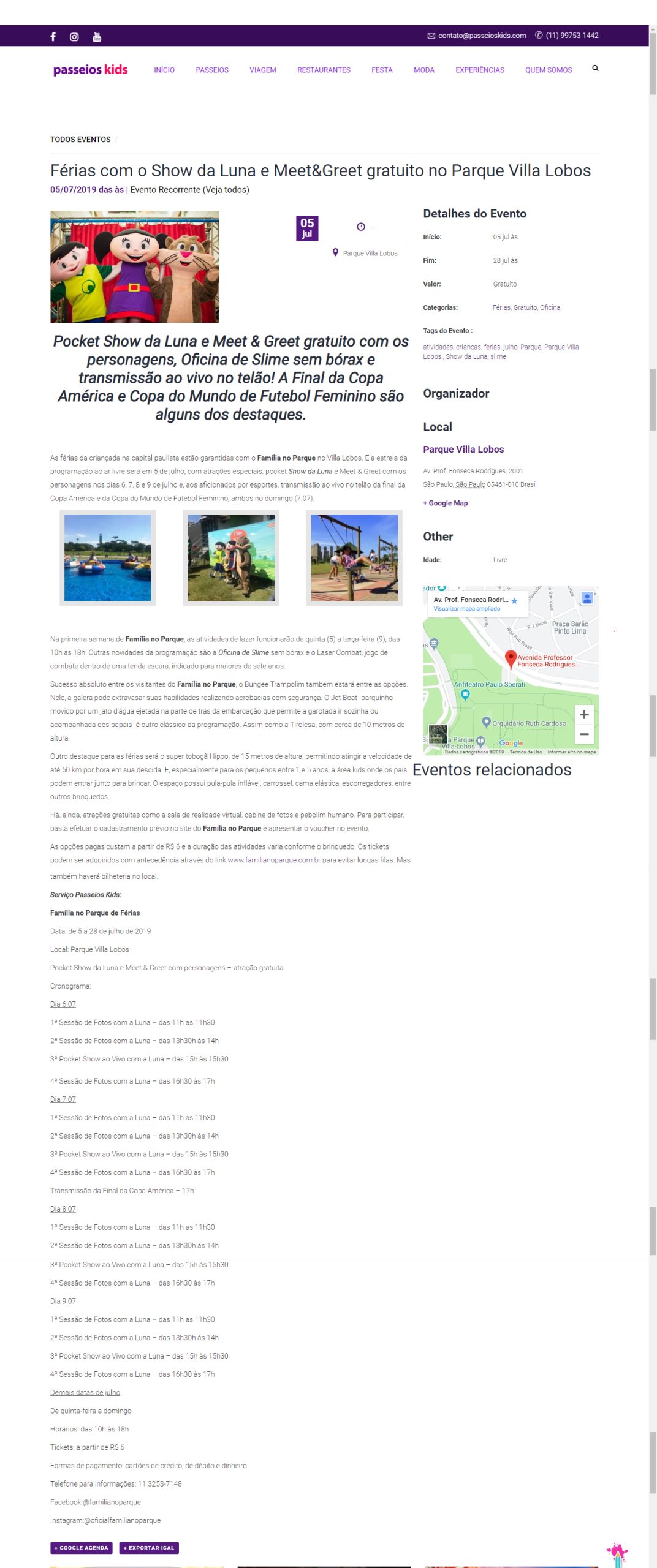 Portal Passeio Kids
