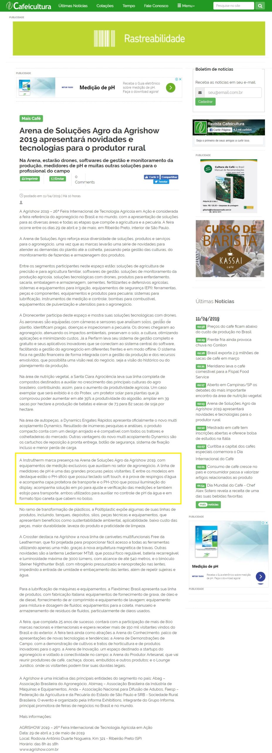 Revista Cafeicultura online