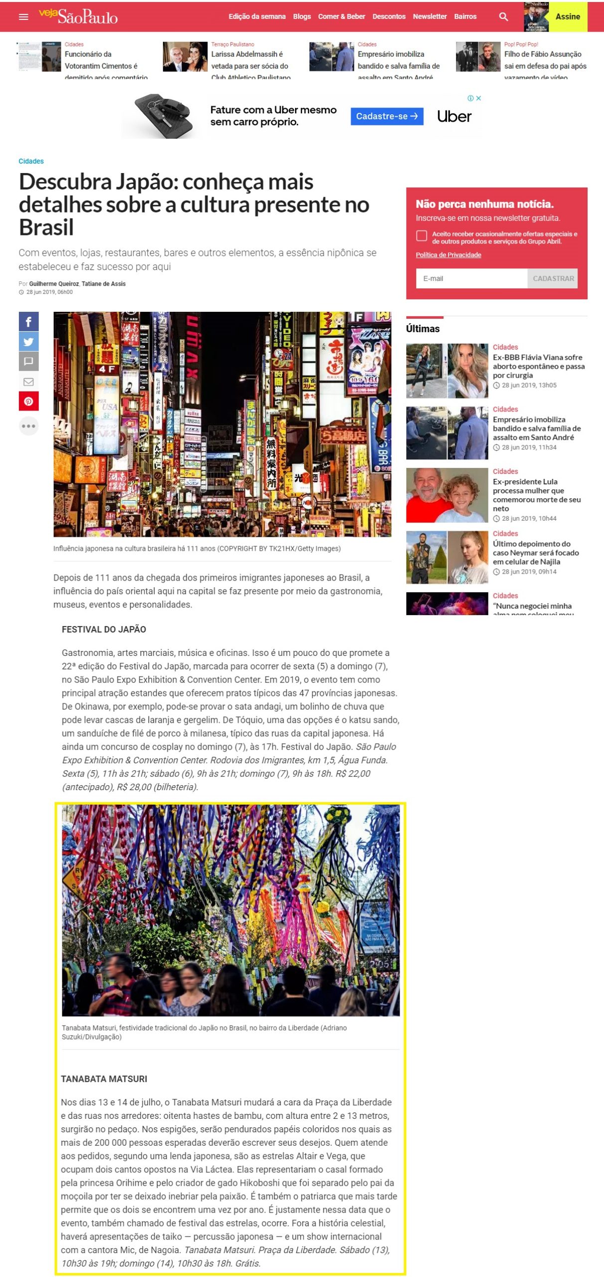 Revista Veja São Paulo online