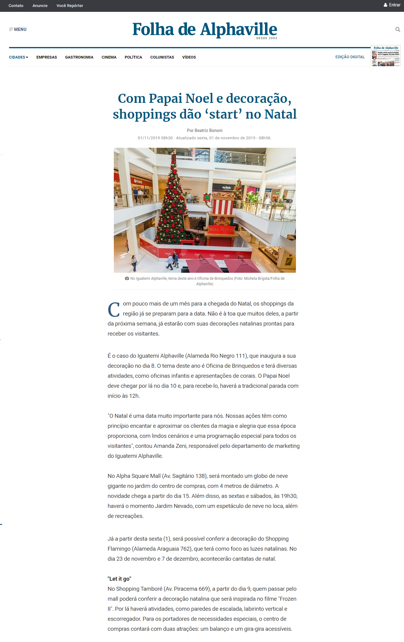 Folha de Alphaville online