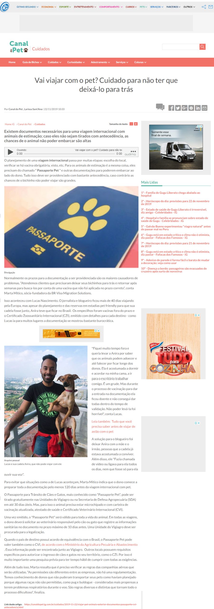 Portal IG – Canal do Pet