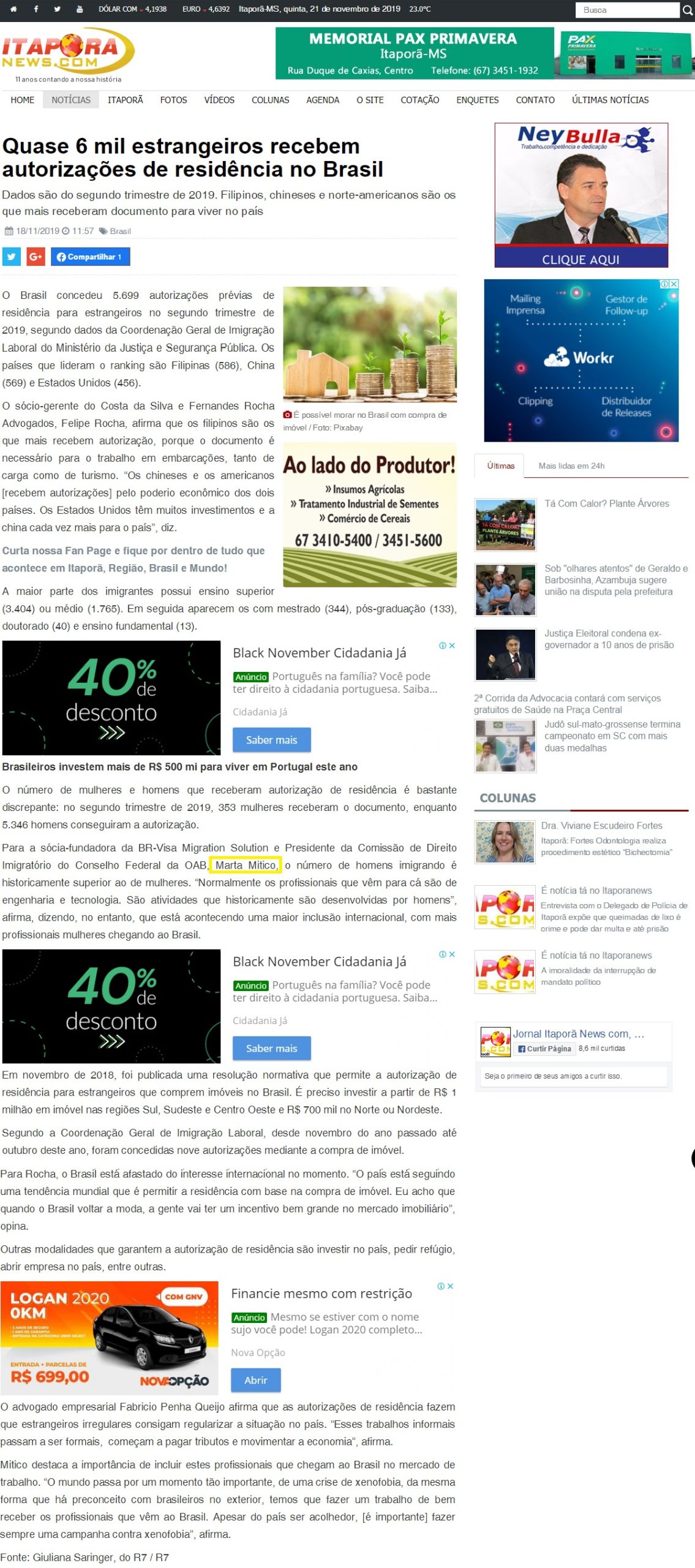 Portal Itaporam News