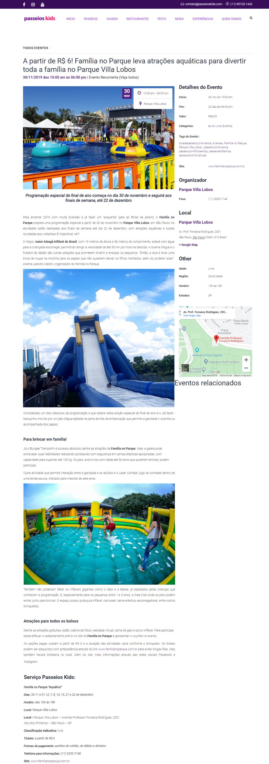 Portal Passeios Kids