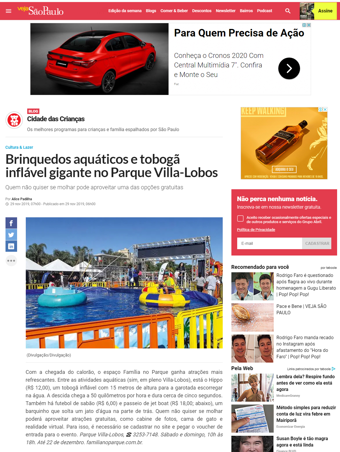 Portal Veja São Paulo online