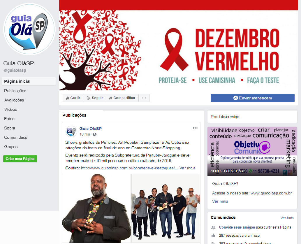 Fanpage Guia Olá SP
