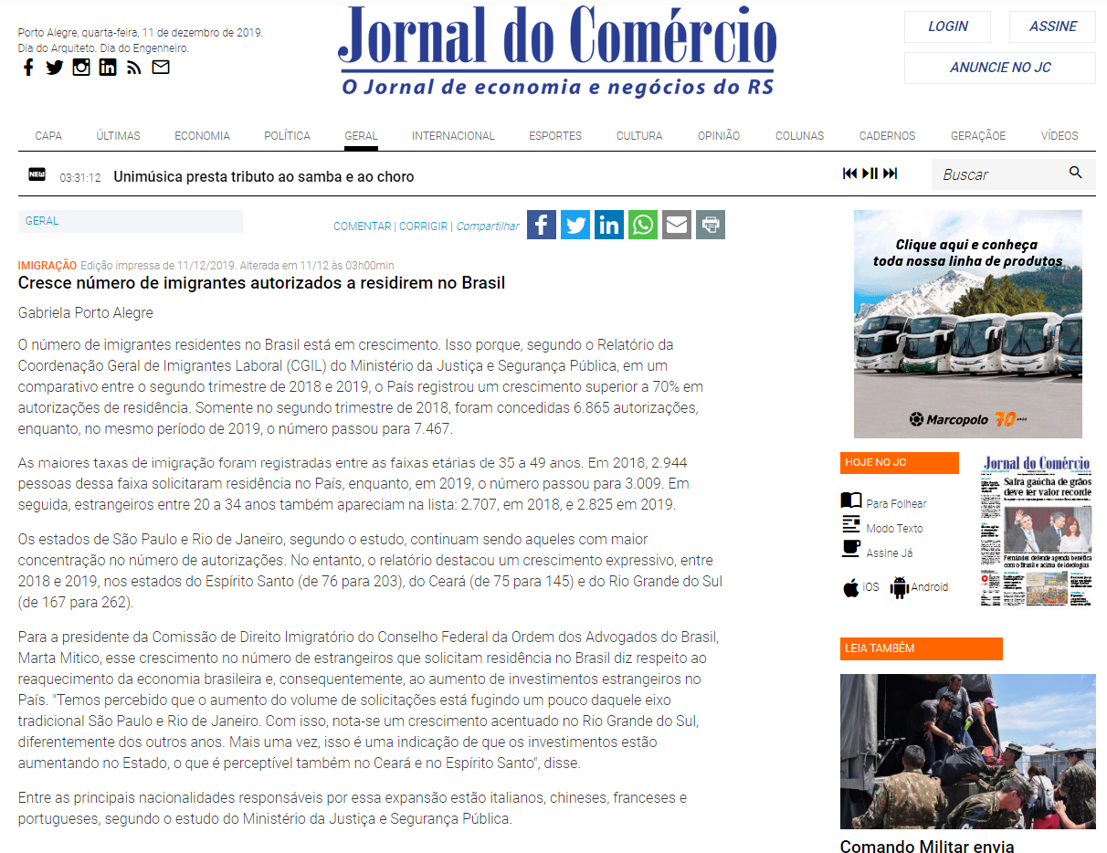 Jornal do Comércio RS online
