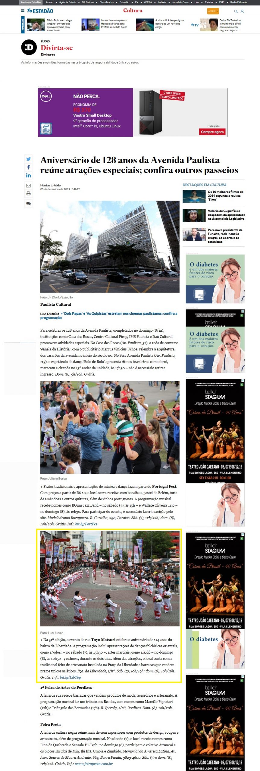 O Estado de S.Paulo – Guia Divirta-se online