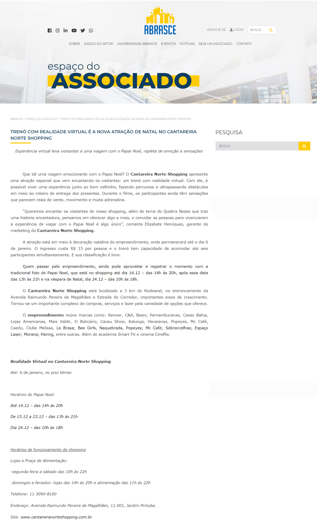 Portal Abrasce