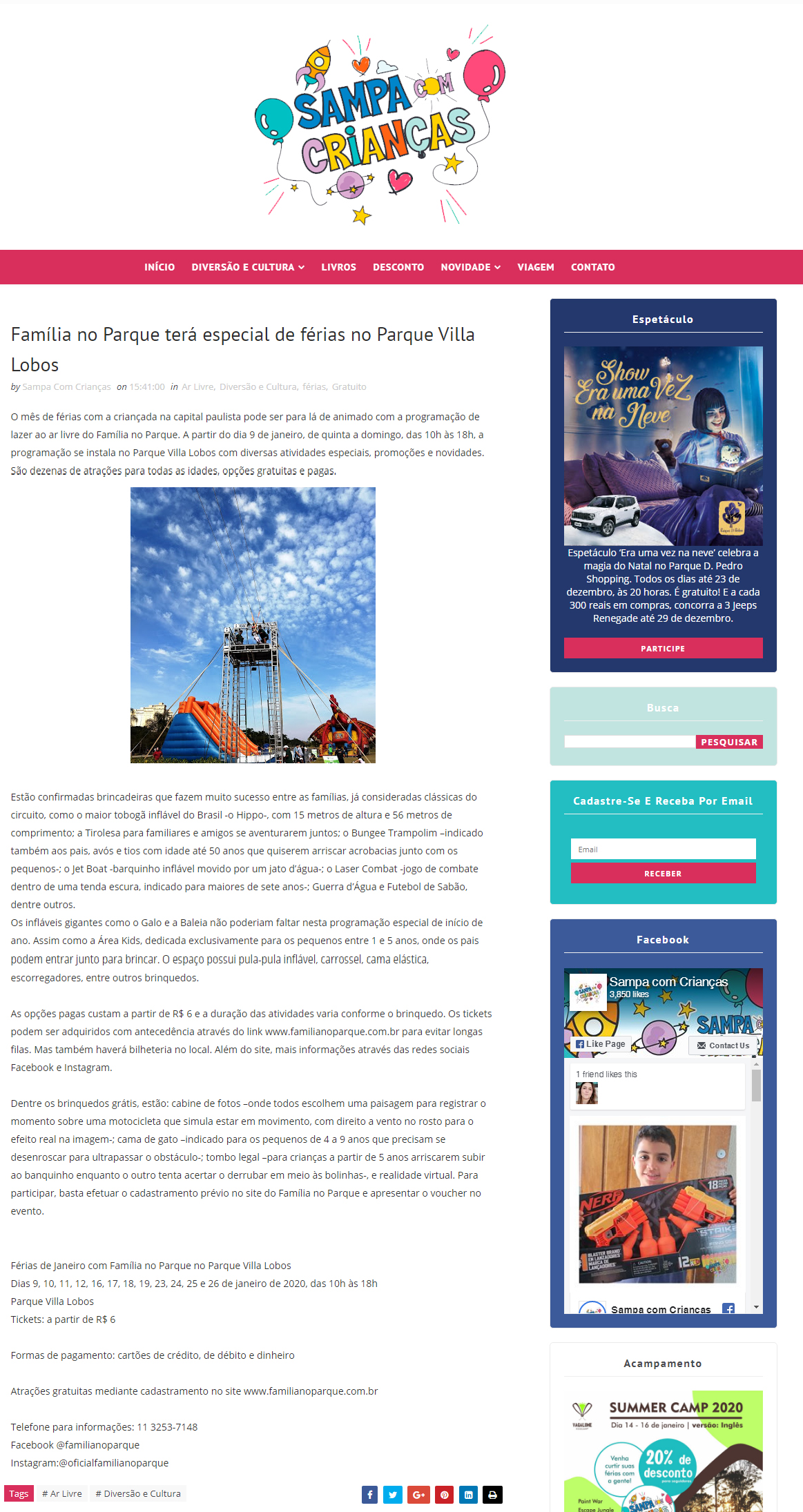 Portal Sampa com Crianças