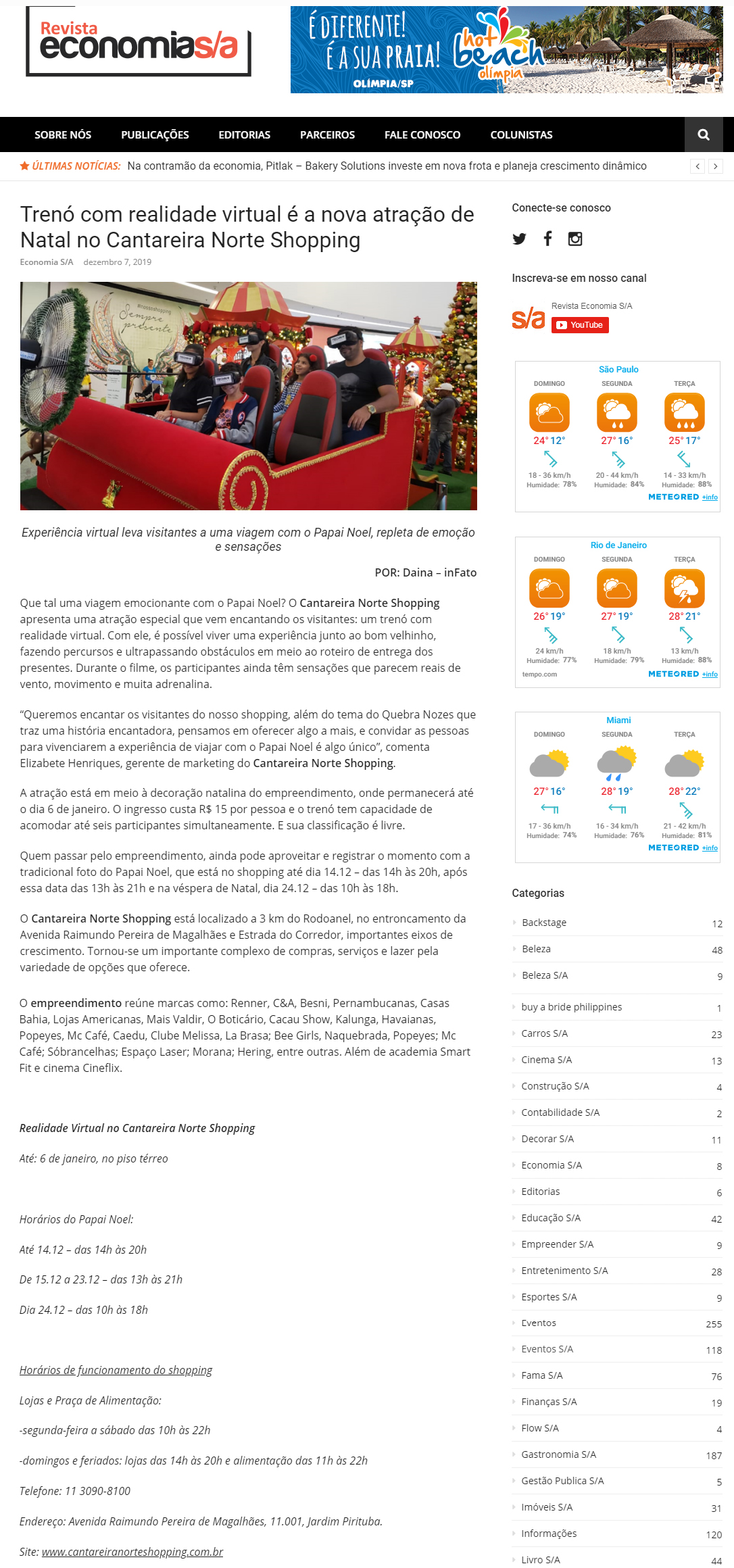 Revista Economia S/A online