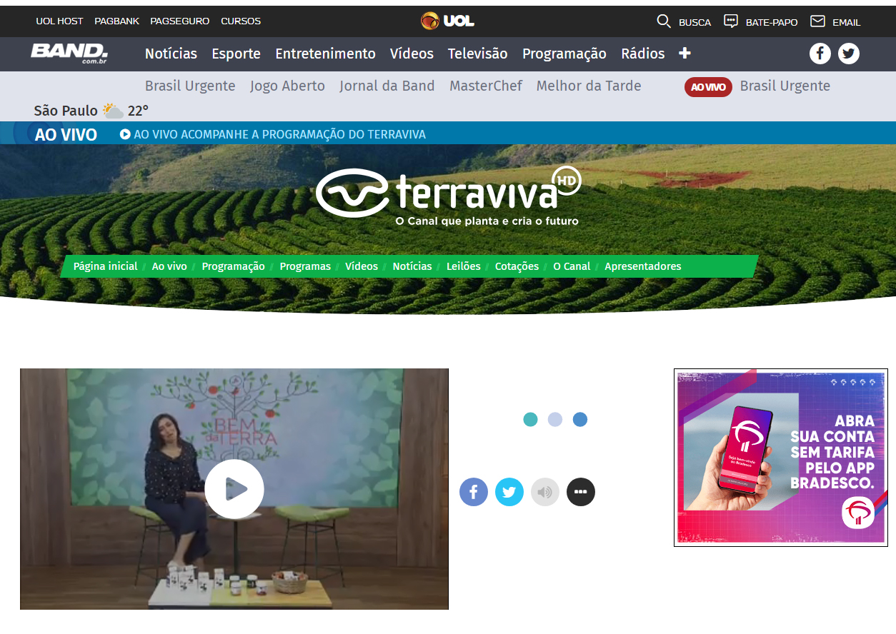 TV Terra Viva – Programa Bem da Terra