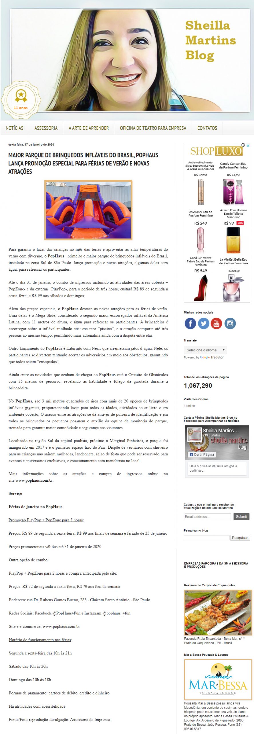 Blog Sheila Martins