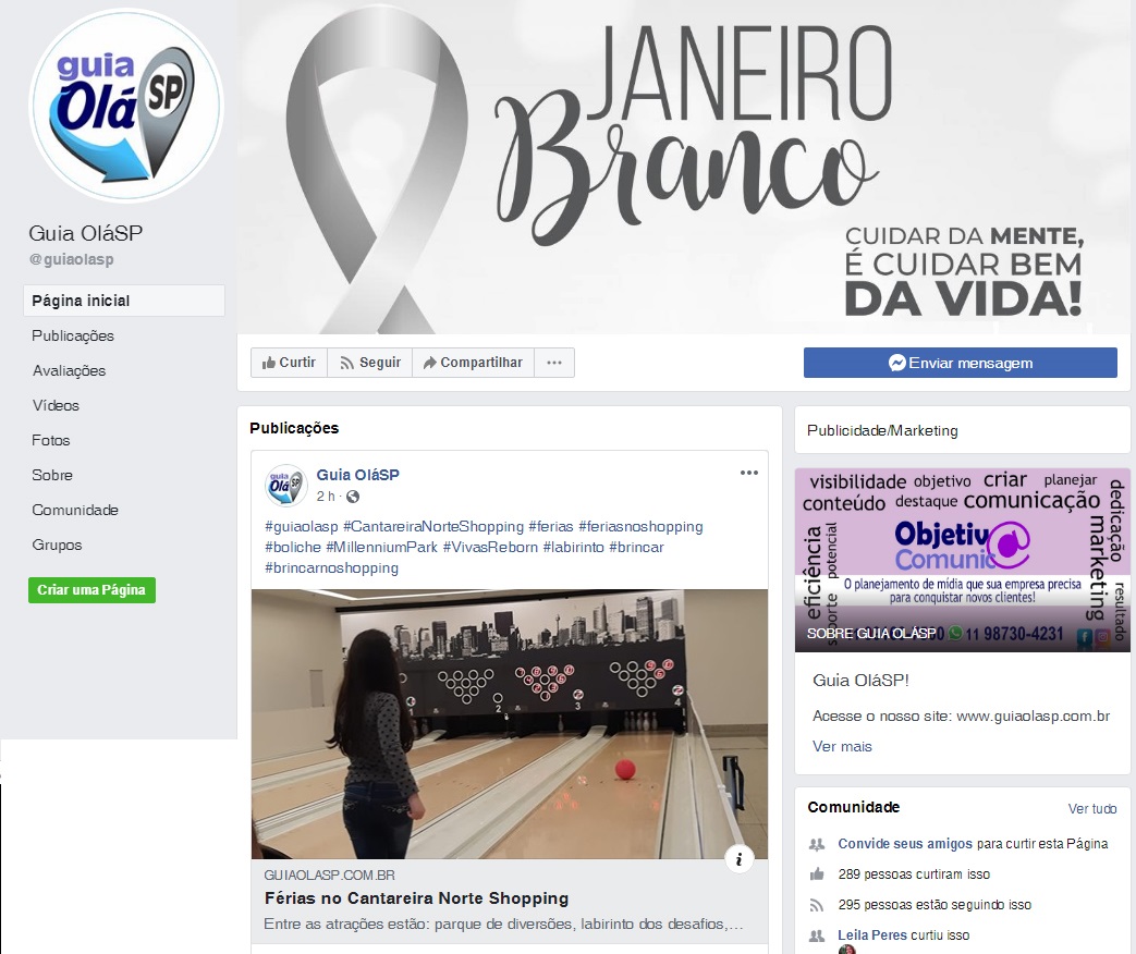 Fanpage Guia Olá SP