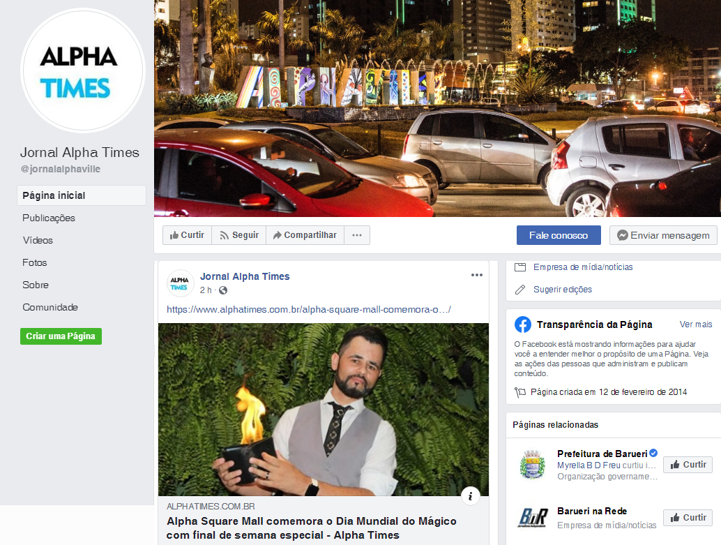 Fanpage Jornal Alpha Times