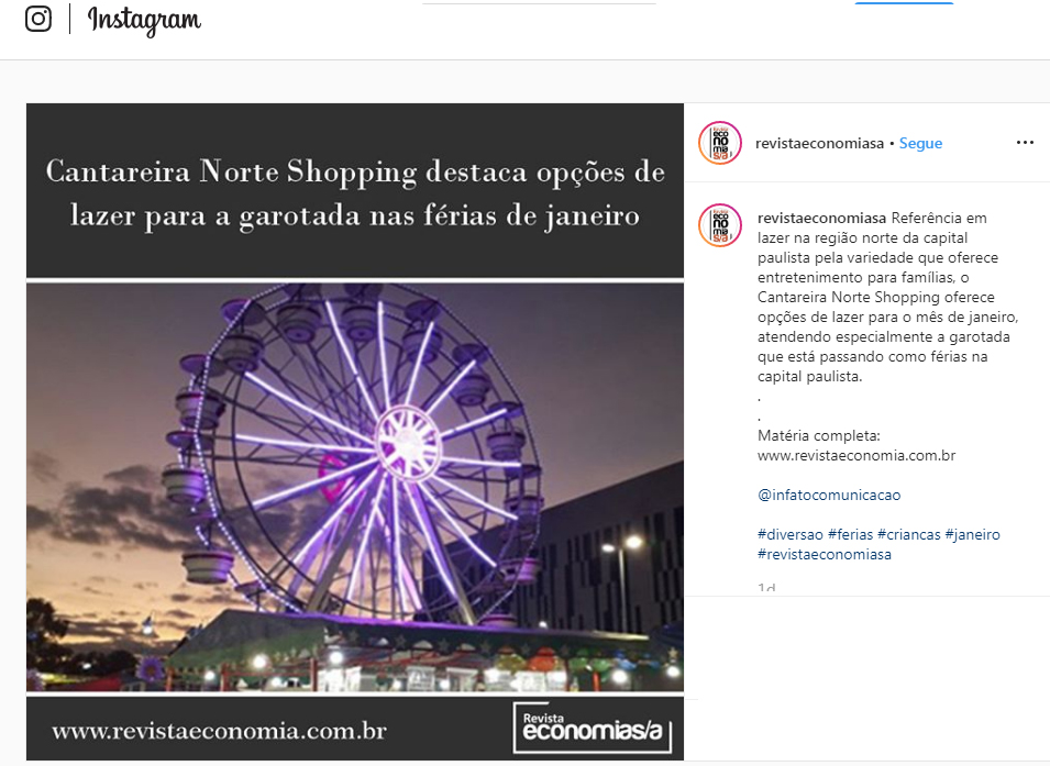 Instagram Revista Economia S/A