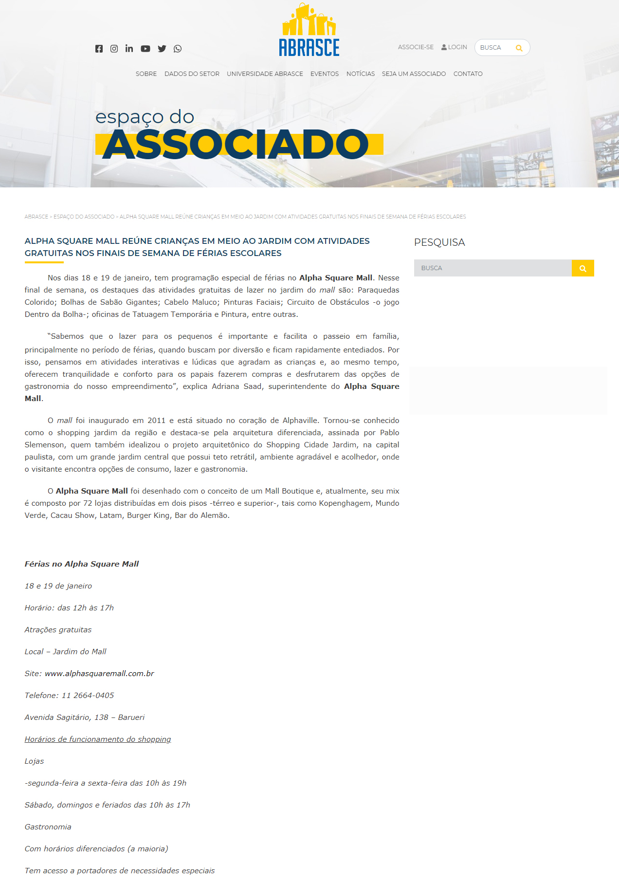 Portal Abrasce