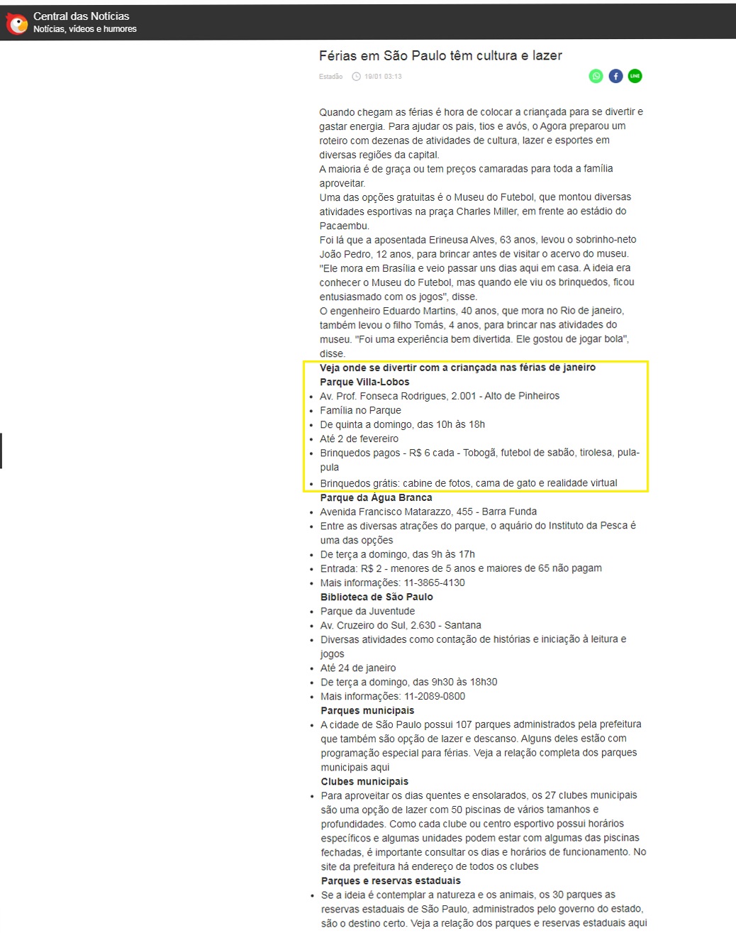 Portal Central da Notícias