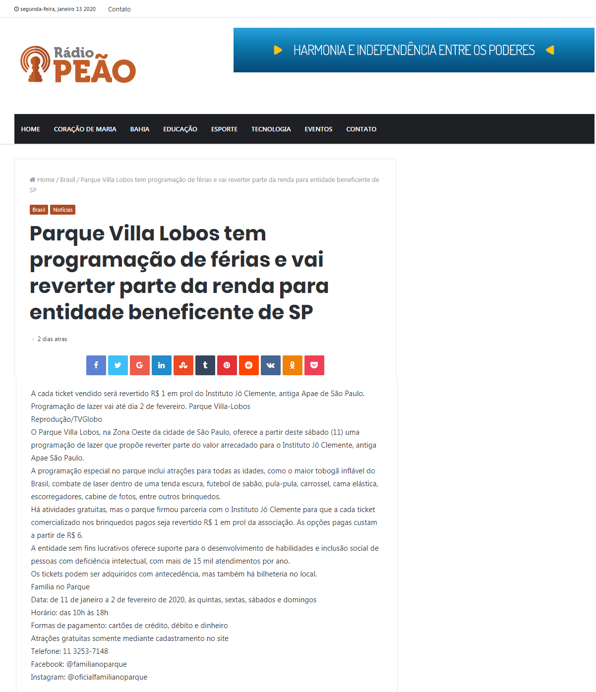 Blog Rádio Peão