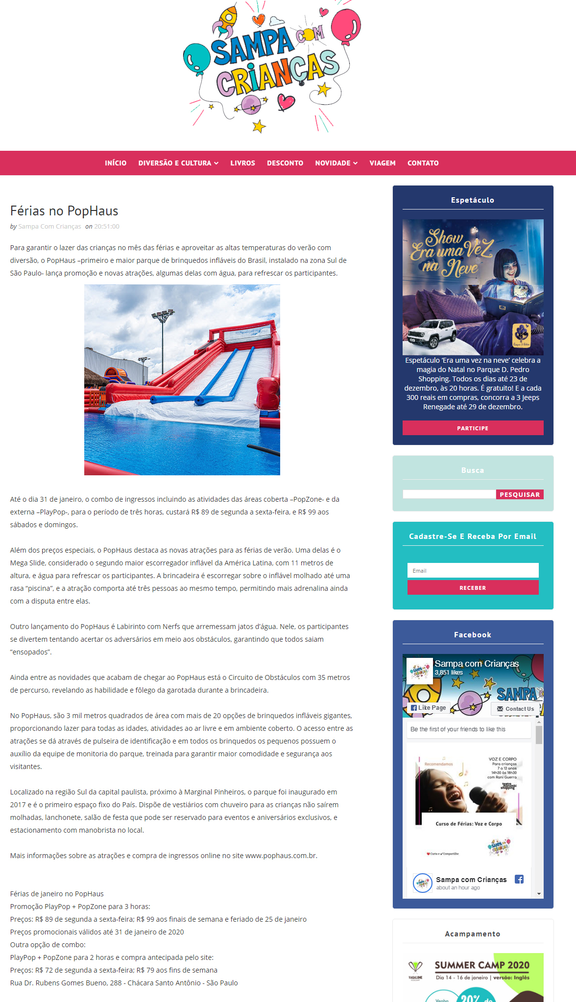 Portal Sampa com Crianças