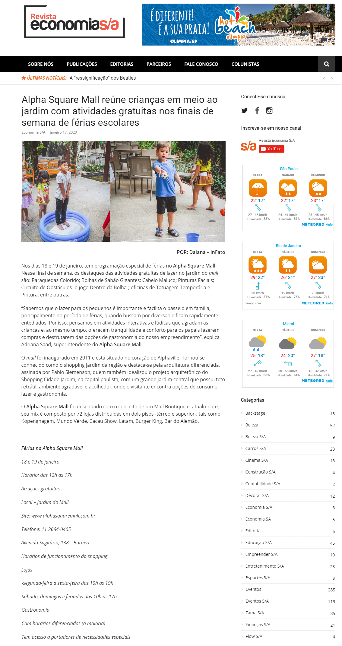 Revista Economia S/A online