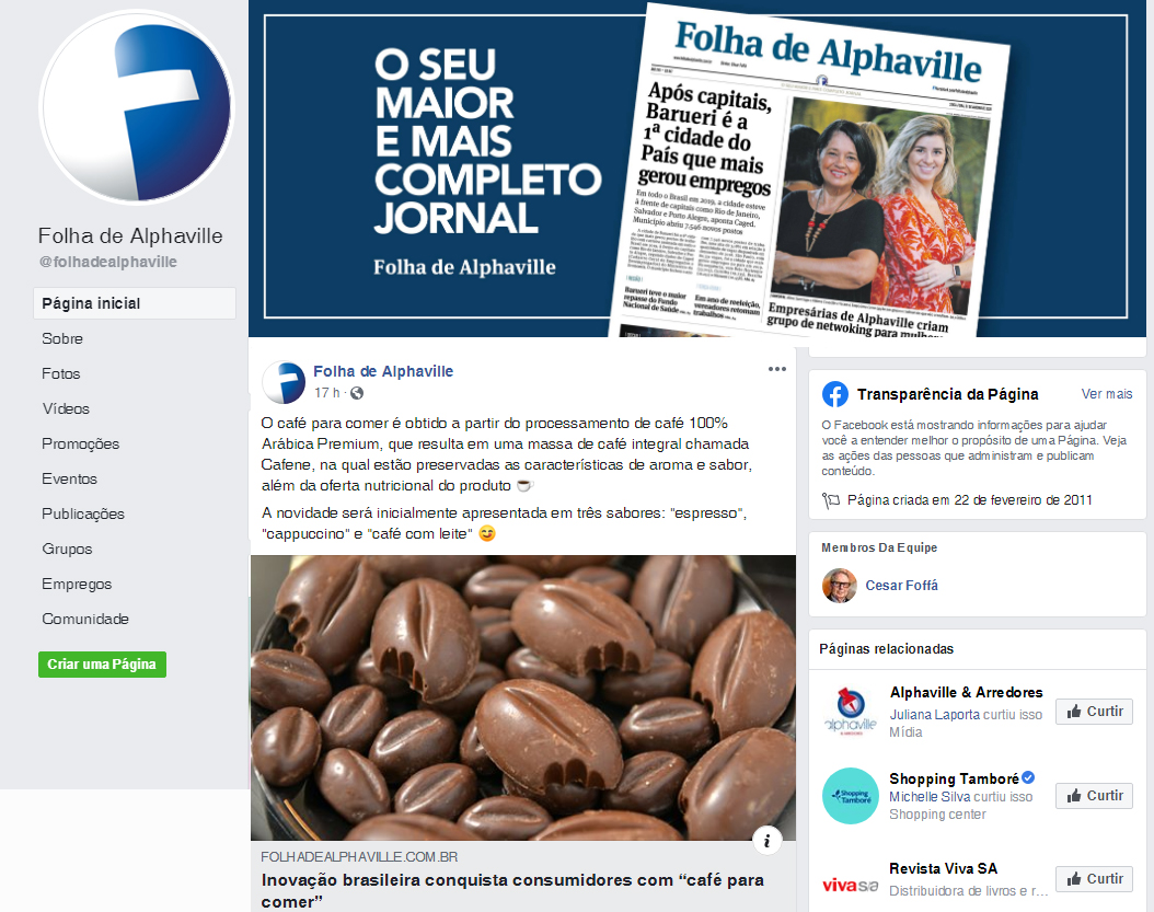 Fanpage Folha de Alphaville