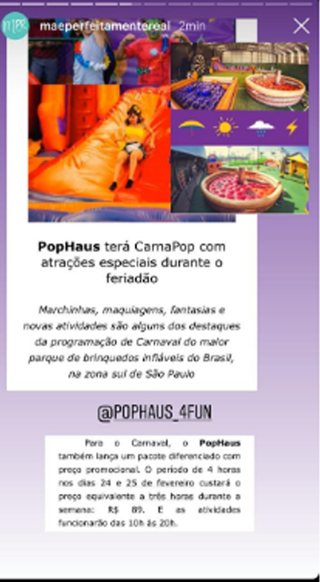 Instagram Mãe Perfeitamente Real