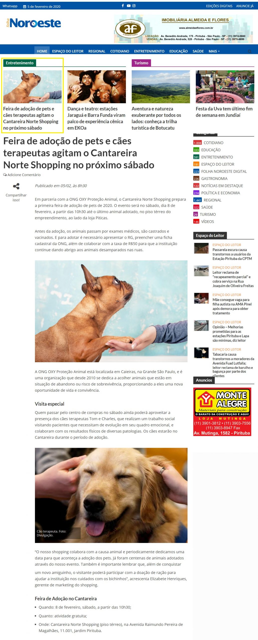 Jornal Folha Noroeste online