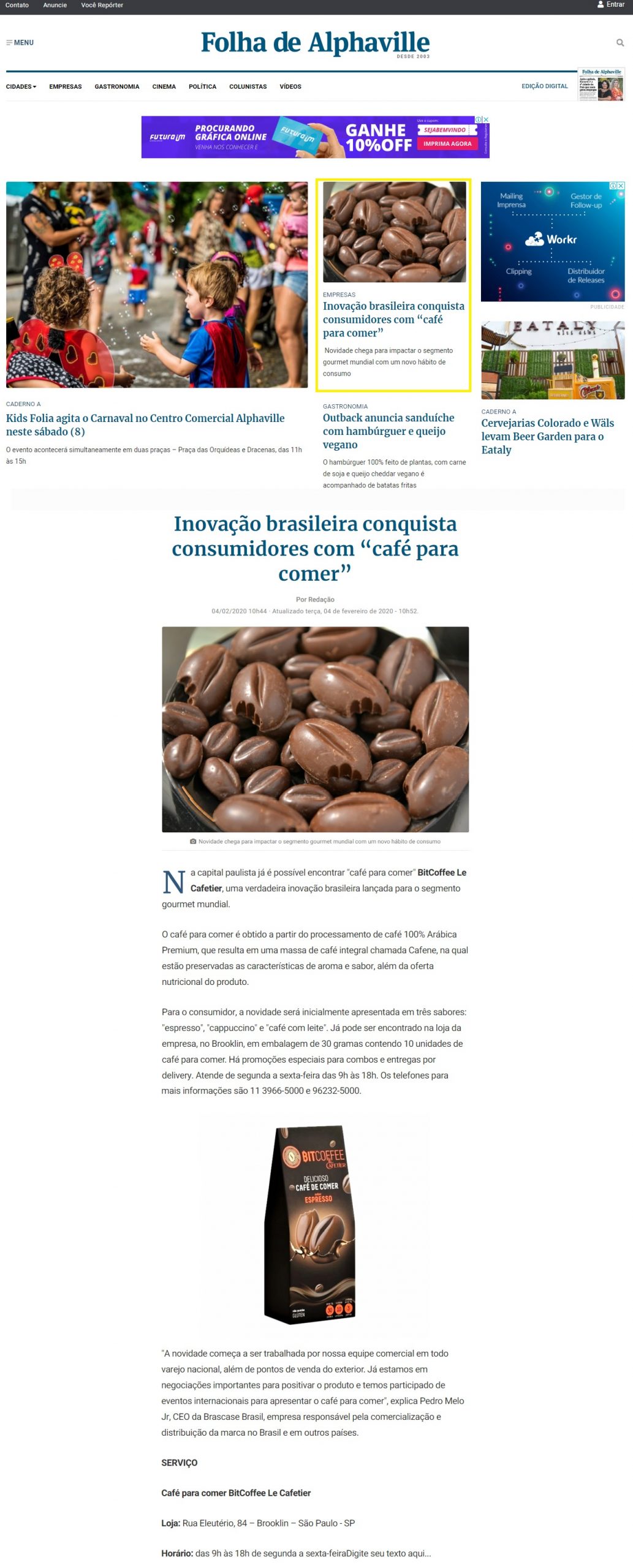 Jornal Folha de Alphaville online