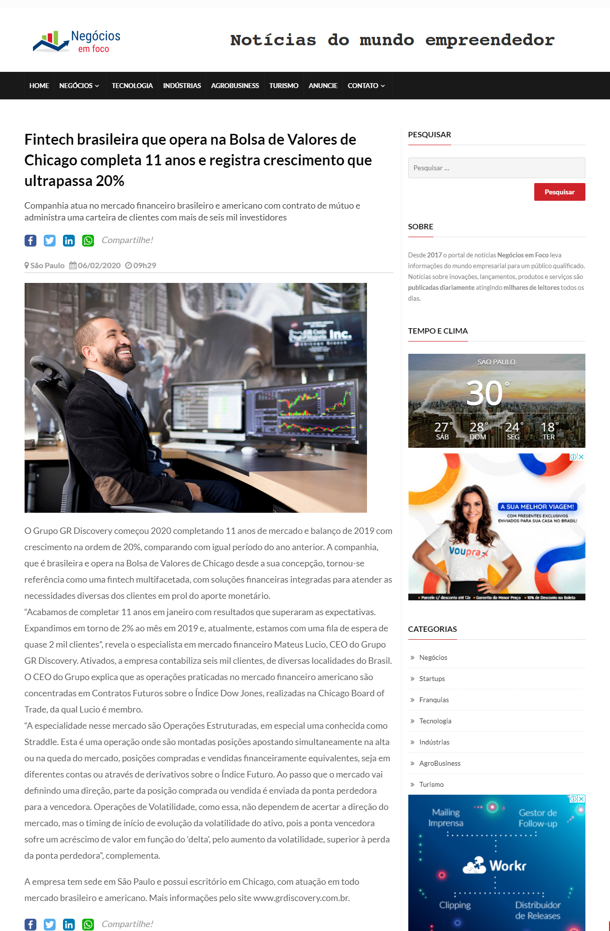Portal Negócios em Foco