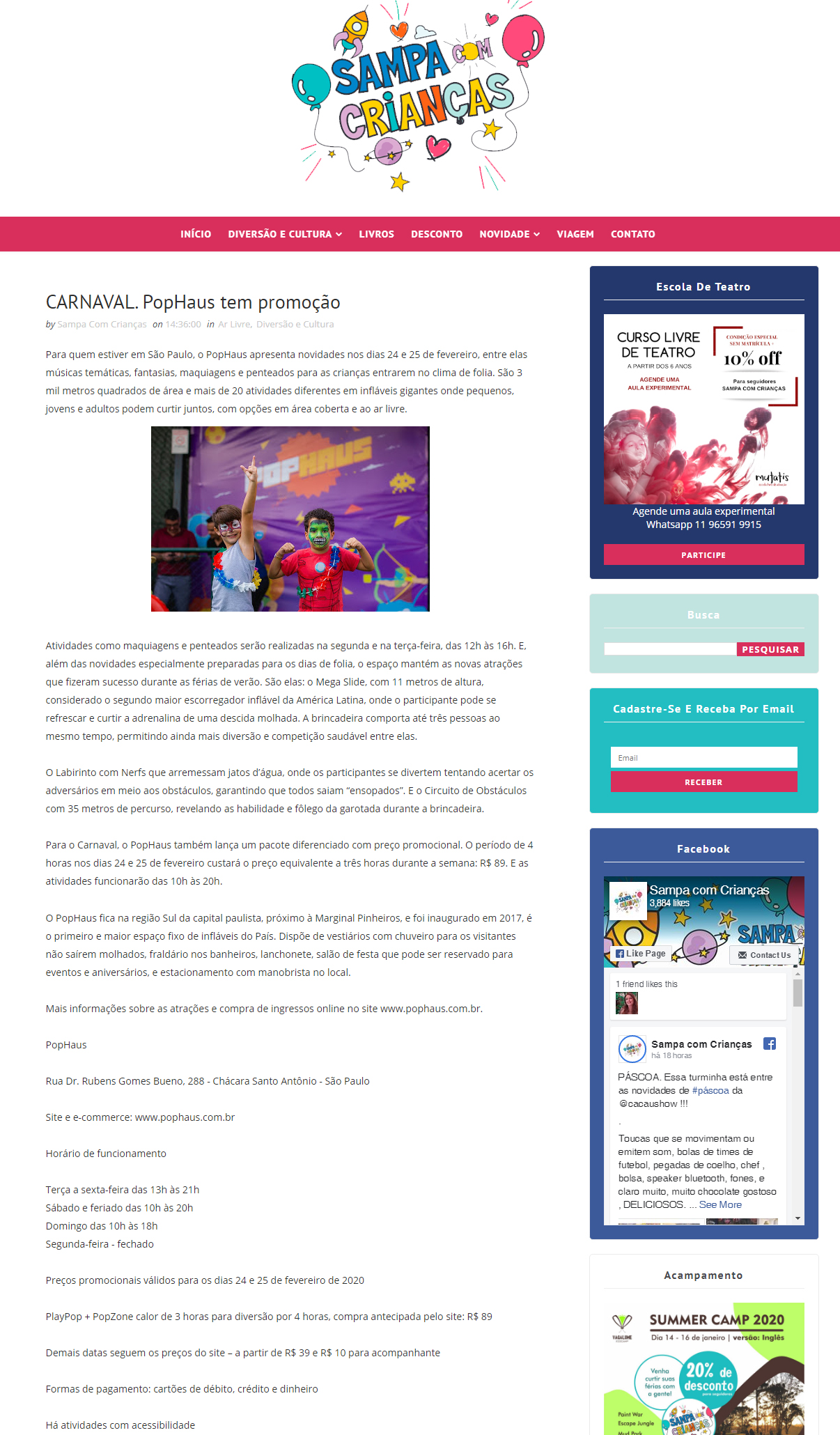 Portal Sampa com Crianças